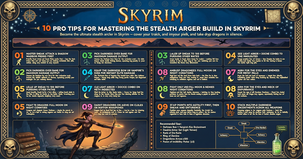 10 Pro Tips for Mastering the Stealth Archer Build in Skyrim